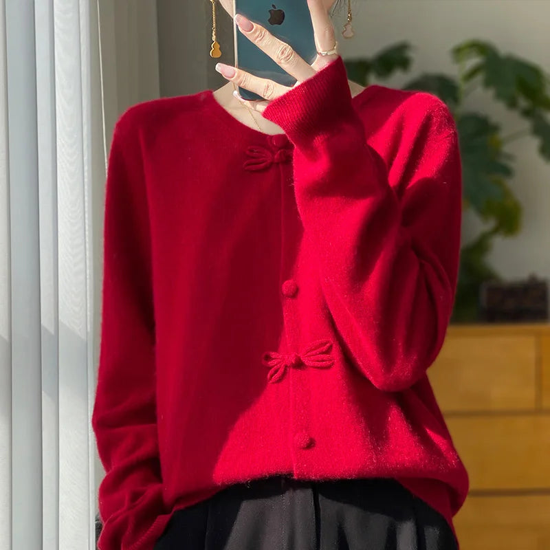 Lia – Maglione con fiocco da donna