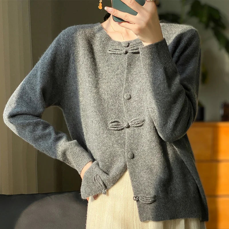 Lia – Maglione con fiocco da donna