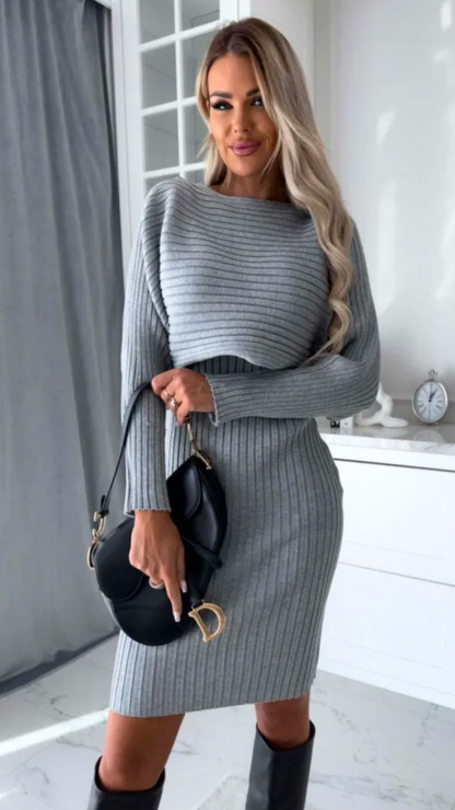 Conjunto Siena™ – Vestido + Suéter a Juego GRATIS