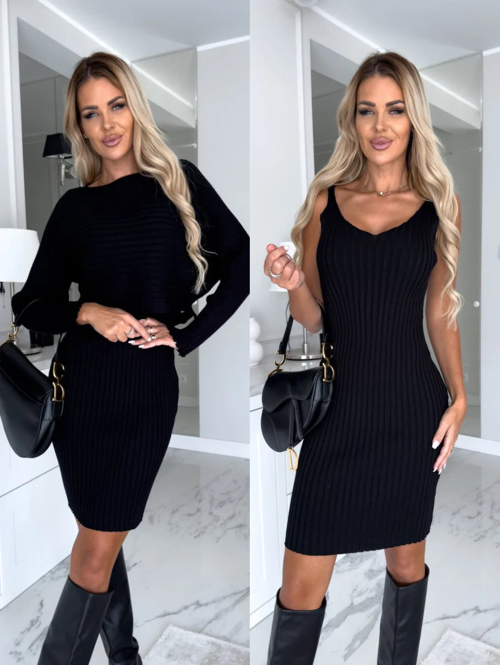Conjunto Siena™ – Vestido + Suéter a Juego GRATIS