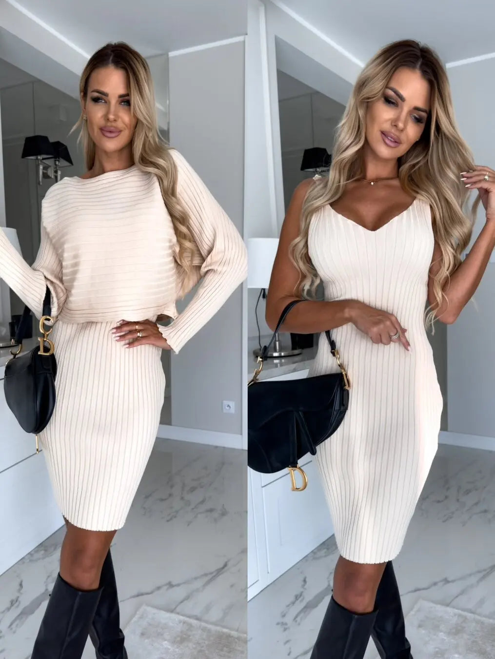 Conjunto Siena™ – Vestido + Suéter a Juego GRATIS