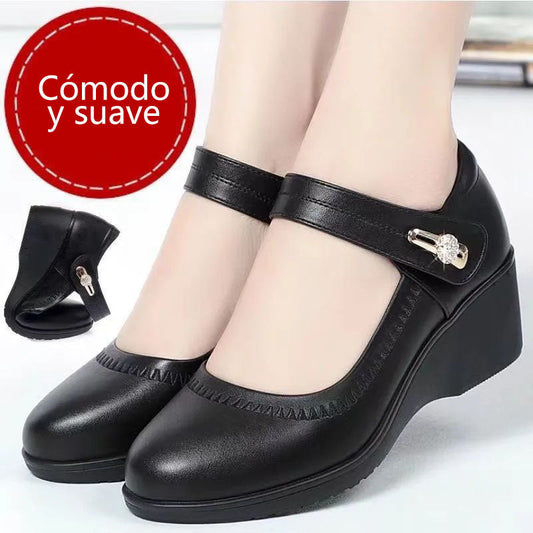 Zapatos de Cuero Elegantes con Suela Blanda